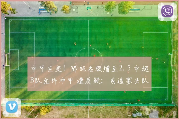中甲巨变！降级名额增至2.5 中超B队允许冲甲 遭质疑：或造寡头队